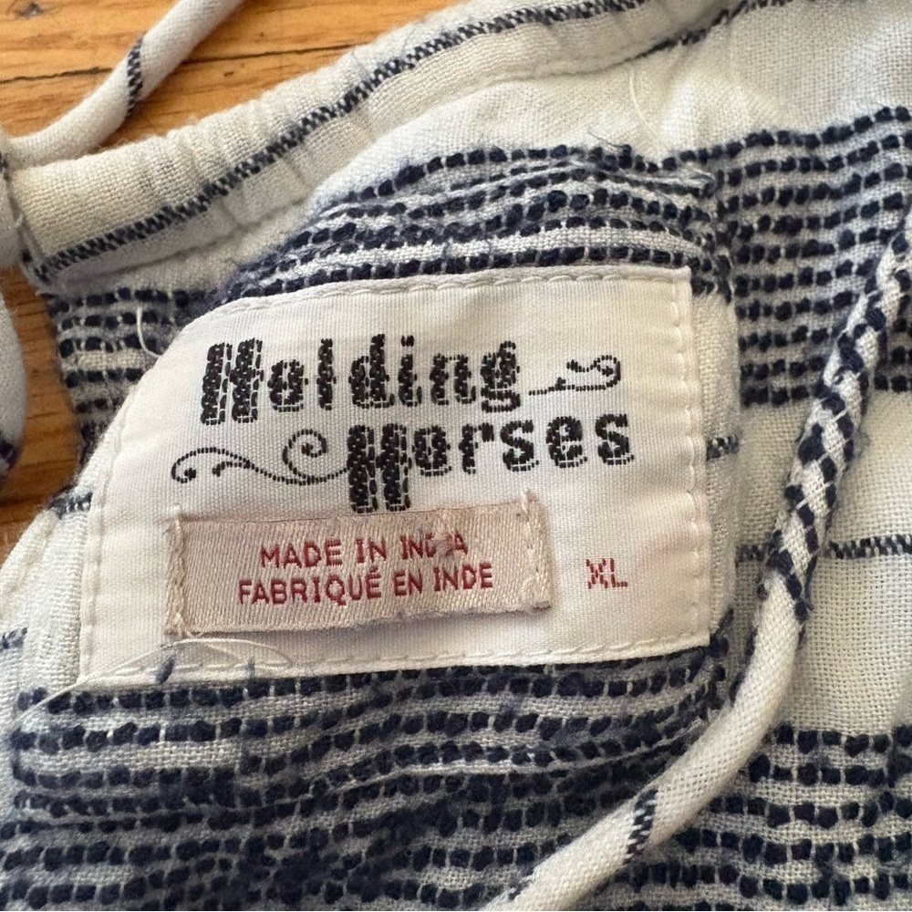 Anthropologie Holding Horses Striped Romper Size XL - Picture 3 of 9